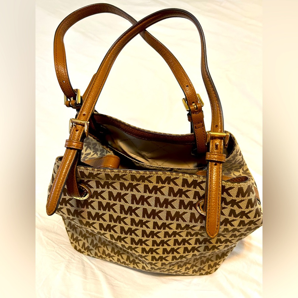 Michael Kors Brown Monogram Tote Bag